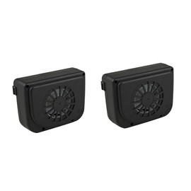 ULTECHNOVO 2pcs Solar Car Exhaust Fan Compact Solar Ventilation Cooler for Vehicles Efficiently Removes Stuffy Air Harmful Gases Keeps Car Fresh High Temperatures Reliable Design for Optimal