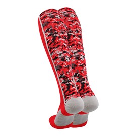 TCK Digital Camo OTC Socks (Red, Small)