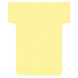 Nobo Card Board Accessory T-Cards, Size 1.5, Pack of 100 yellow