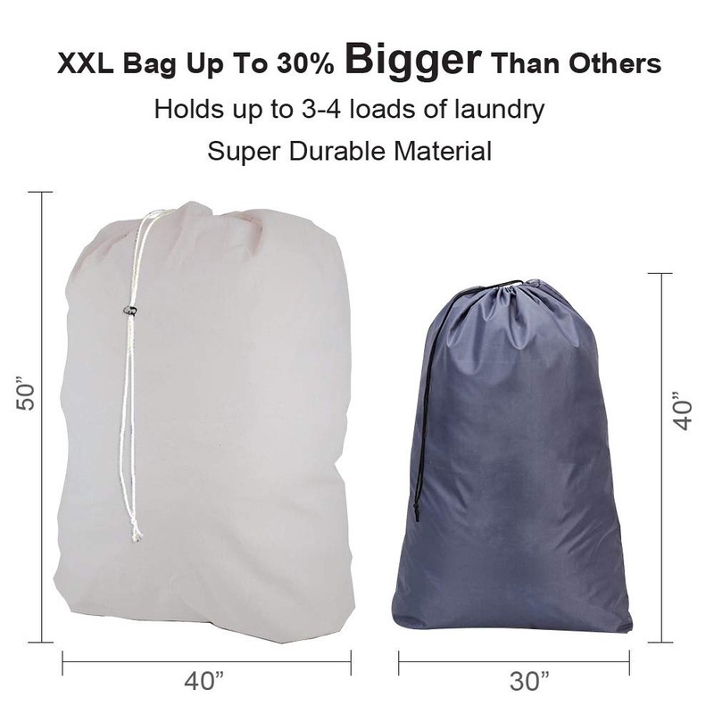 Super Extra Large Heavy Duty 100% Nylon Laundry Storage Bag,