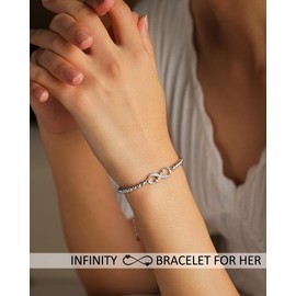 Aunis Nana Christmas Gifts From Grandchildren, Infinity Love Bracelet Gifts for Nana Birthday Christmas Mothers Day