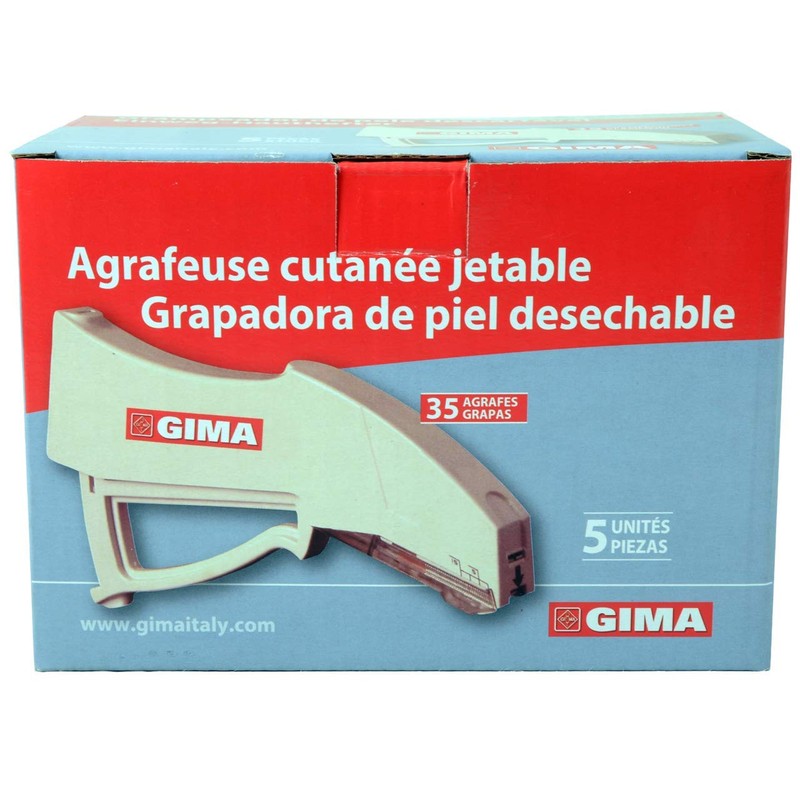 Gima - Sterile disposable skin sewing machine, stainless steel stitches