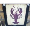 handmade Nautical Lobster Hanging Wall Sign Plaque Primitive Rustic Farmhouse
