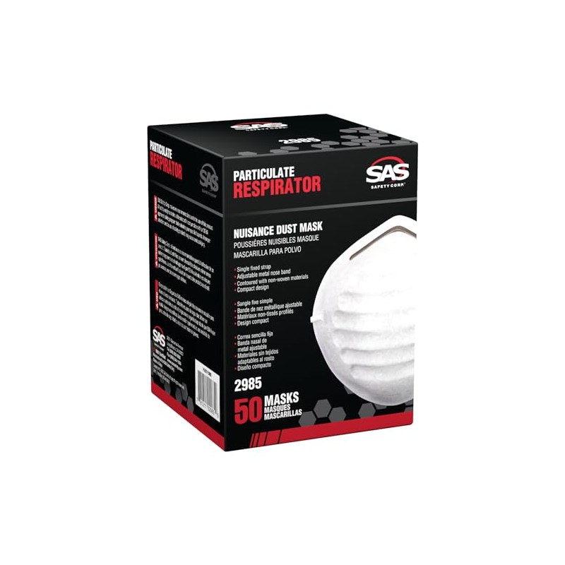 SAS Safety 2985 Non-toxic Dust Mask Box of 50