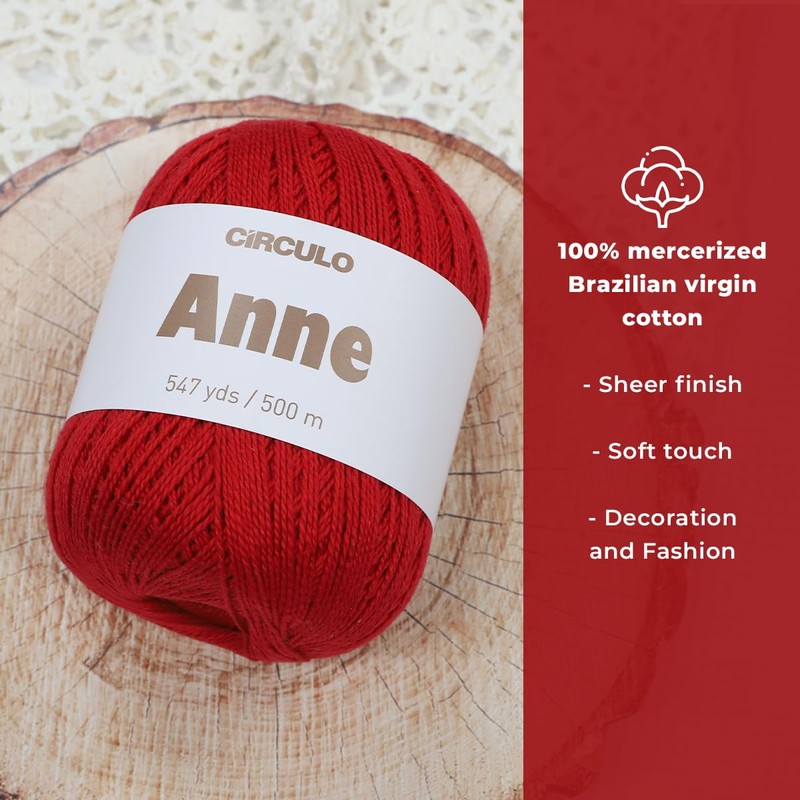 CIRCULO Anne 100% Mercerized Cotton Yarn 174G - Marshmallow