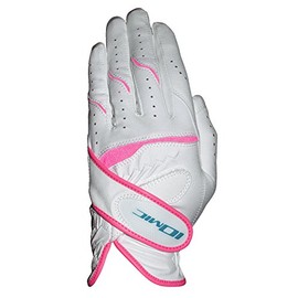 IOMIC X-FIT Glove Lady`s Golf Gloves, 7.5 inches (19 cm), Left Hand, Accessories, White x Rose Pearl, 7.5 inches (19 cm)