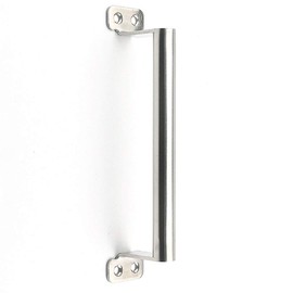 Surface Mounted Stainless Steel Handle, Simple and Modern Anti-Theft Door Handle, Door Handle, Double Door Handle, Sliding Door Handle (Silver, L)