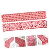 Mikinona 2pcs Elegant Valentine's Day Table Cover Heart Pattern Tablecloth