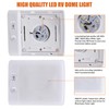 Facon LED 12V RV Puck Light Single Dome Cabinet Light,