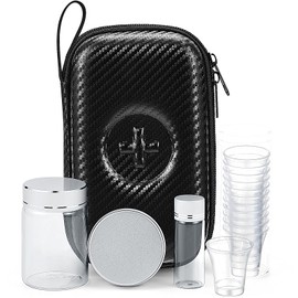 Uiifan 1 Set Portable Communion Set Gifts for Catholic Priests Travel, Home Visits, Wedding (Black)