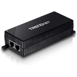 TRENDnet Gigabit Power Over Ethernet Plus Injector, PoE+ (30W) Power Network Distances Up to 100M (328 ft.), Black, TPE-115GI (Pack of 1)