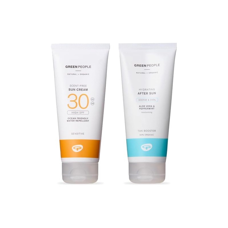 Green People Scent Free Sun Cream & After Sun Bundle,