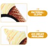 Beavorty Ice Cream Headband Ice Cream Cone Shape Headpiece Novelties