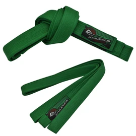 Athletics Gear AG Martial Arts Karate Belt, 100% Cotton with Multiple Stitching Belts for BJJ, Judo, Taekwondo and Karate (Green, 240cm)