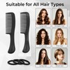 30pcs Bulk Hair Combs & 100pcs Hair Ties Set, No