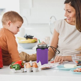 Beautyflier Purple 32oz Wide Mouth Mason Jar Insulators (2 Pack) - Neoprene, 946ml Capacity, Jar Sleeve, Beverage Insulator