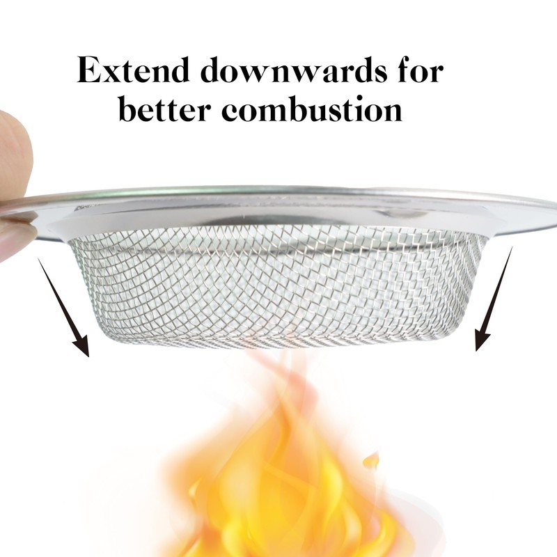 BEYLAB Set of 3 Stainless Steel Sieves for Oil Burners