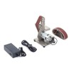 Mini Belt Sander, 100W Electric Benchtop Sander, 4500-9000RPM Adjustable Speed