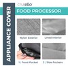 Crutello Food Processor Cover with Storage Pockets for Large 11-14
