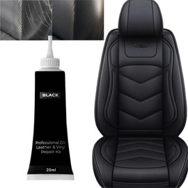 BAOSROY Leder Reparatur Set,Lederreparatur Creme,Lederbalsam,Leder-Restaurator,Leder-Farbbalsam,Lederkratzer Reparatur für Leder Restaurierung Risse Löcher,Autositze,Sofas,Schuhe (Schwarz)