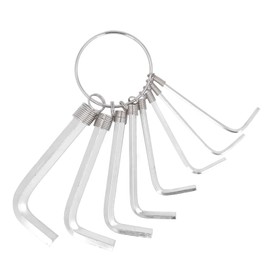 8 Piece Hex Key Set, L-shaped Metric Wrench, Portable Hex Key Set for Basic Home Repairs and General Applications
