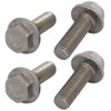 sourcingmap 4Pcs M10 x 30mm Thread 304 Stainless Steel Hex