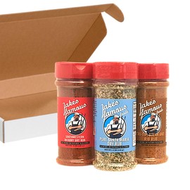 Jake's Famous Seasoning Set Gift, Barbecue Seasonings, Tri Tip Steak Rub, Santa Maria Seasoning, Southwest Hickory, Spices and Seasonings Set, Gifts for Men, BBQ Rubs for Beef Chicken Tri Tip Gluten Free 15 Ounce (Pack of 3)