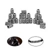 Pamtns 48 Pieces Beard Beads Viking Beard Beads Viking Rune