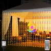 echosari 600 LED Curtain Lights Plug in, 20Ft x 10Ft