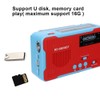 RD-666WBT Portable Solar Powered Emergency Hand Crank AM FM Radio