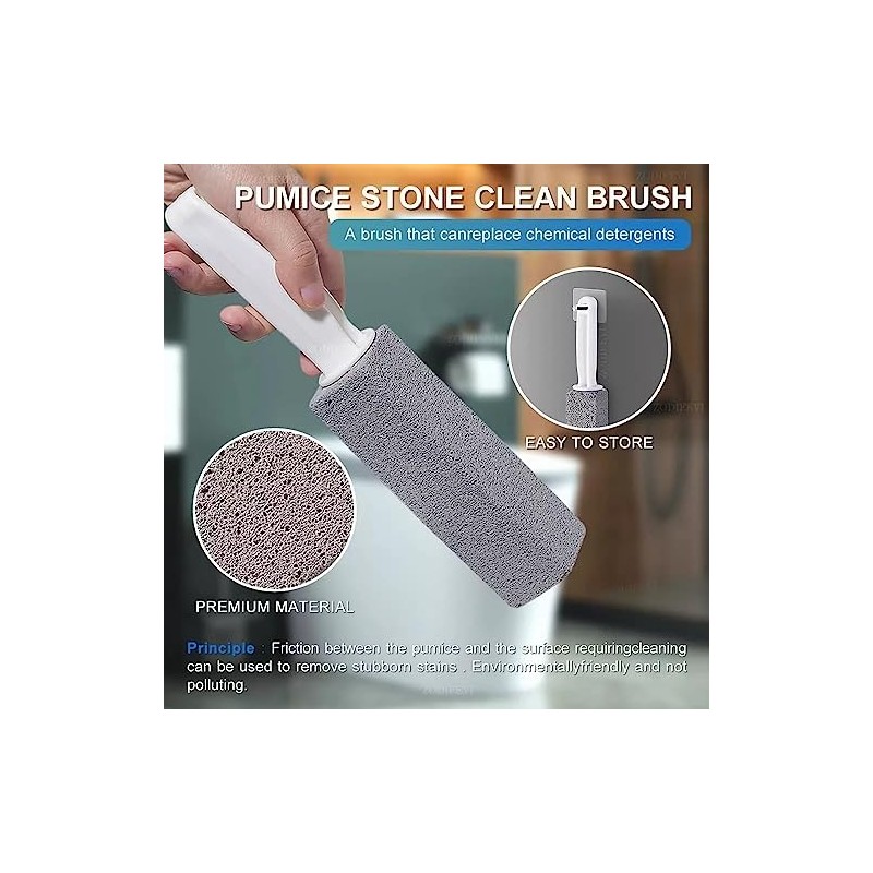 8pcs Cepillos de Limpieza para Inodoros, Piedra Pomez para WC,