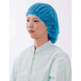 Kawanishi Industry Clean Bells Non-woven Fabric Isolation Hair Cap, Blue, One Size Fits Most, #7047