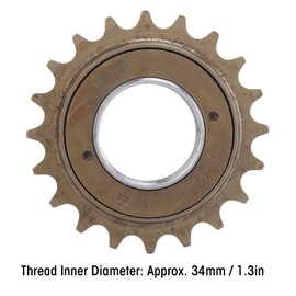 Bike Freewheel, 20T Single Speed Freewheel Run Rotate Smoothly Rear Flywheel Fit for Single Speed Bicycle, BMX, Fold Bike