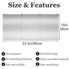 Upgraded Patio Heater Reflector Shield (3 Panels), 15" Height Heat