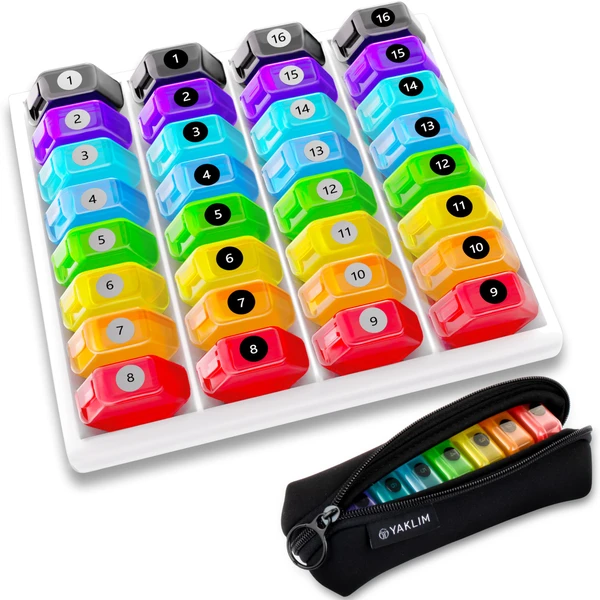 Monthly Pill Organizer 1-Time a-Day: 30 day pill organizer with