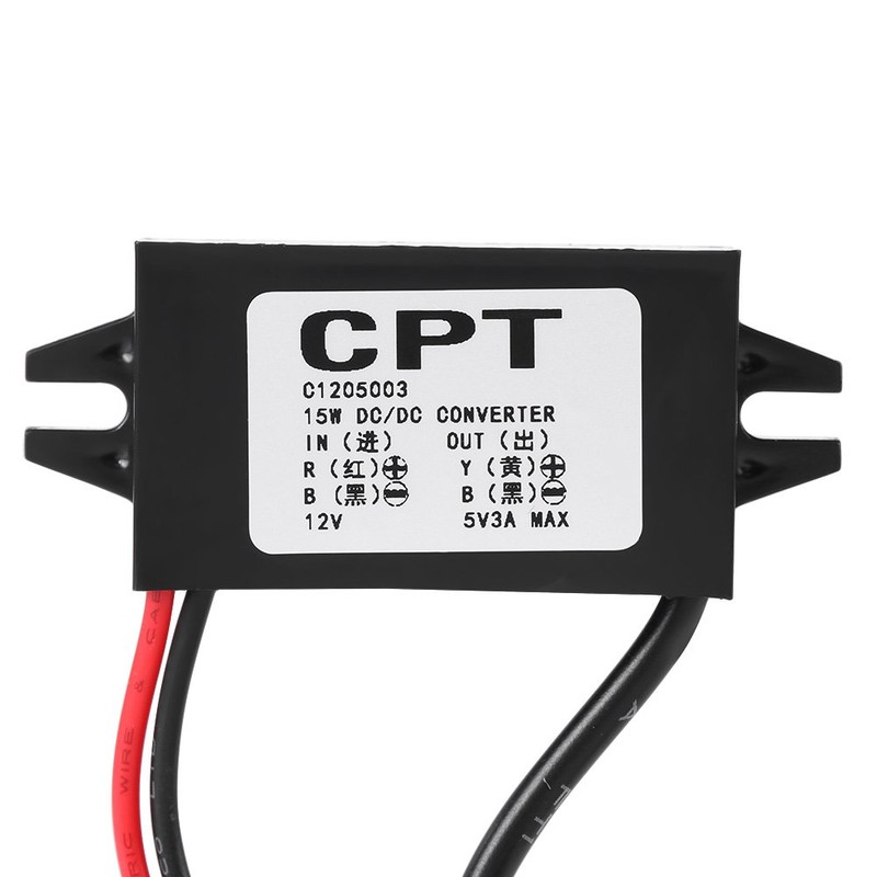 DC DC 12V bis 5V 3A Spannungswandler Micro USB, Abwärtswandler
