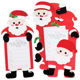 Baker Ross FE883 List for Santa Kits - Pack of 4, Christmas Crafts for Kids, Creative Arts and Crafts Project for Children