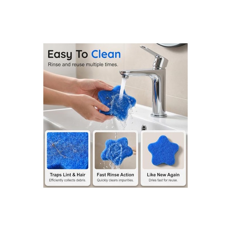 Reusable Pet Hair Remover for Laundry - 6 Pack