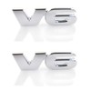 Pack of 2 V6 Edition emblems, can be used for
