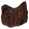 Christian Wippermann Women's Canvas Shoulder Bag, brown