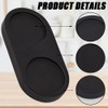 GORGECRAFT Black Acacia Wood Salt & Pepper Mill Tray &