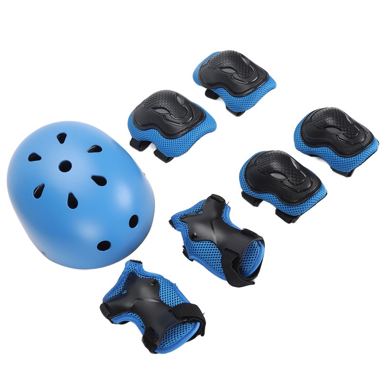 Helmet Knee Pad Adjustable Comfortable Protective Kids Sport Gear Set
