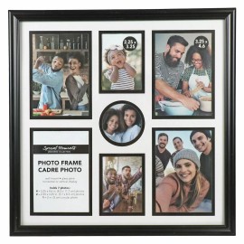 Special Moments  Black 7-Photo Collage Frame 12x12 in.