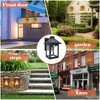 Nodfens 2 Pack Solar Wall Lights Outdoor with 3 Modes,