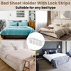 Dandin 4 Pieces Bed Sheet Holder With Lock Strips, Bed