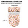 Daulesho Honey Peach Standard Toilet Seat Lid Cover Set Cartoon