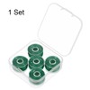 sourcing map Prewound Bobbin Thread Set of 5pcs with Storage