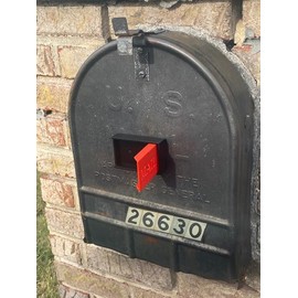 Antho3D Front Mounted Mailbox Flag - Easy to Install and Durable! Great on brick/stone mailbox