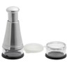 Weis Garlic Cutter, Stainless Steel Silver/Transparent, 6.5 x 6.5 x