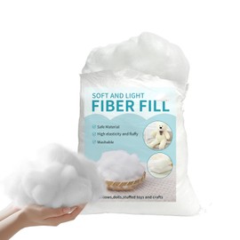 Daylendar Polyester Fiberfill Stuffing 250g/8.8oz - Ultra-Soft & Fluffy Premium Fiberfill for Stuffed Animals,Cotton Pillow Filling, DIY Crafts - High Resilience Recyclable